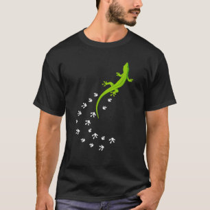 Cooles Lizard Design Männerweibchen Gecko Haustier T-Shirt