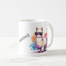 Cooles Llama mit Sonnenbrille  Kaffeetasse