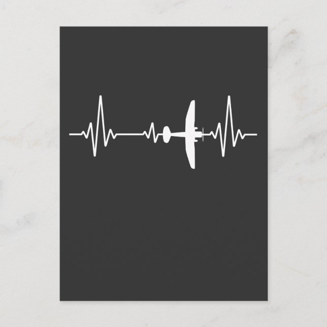 Cooles Luftfahrt-Flugzeug Postkarte (Vorderseite)