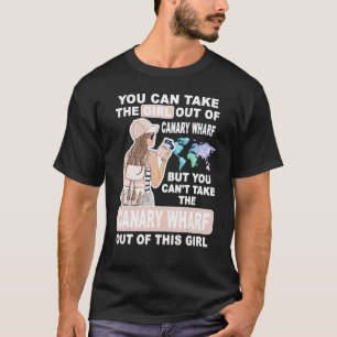 Cooles Mädchen aus Canary Wharf City Stolz Canary T-Shirt