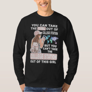 Cooles Mädchen aus College Station  Stolz aufs Col T-Shirt