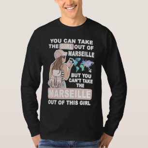 Cooles Mädchen aus Marseille City Proud Marseille T-Shirt