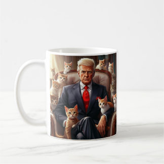 Cooles MAGA Cat TRUMP umgeben von KITTENS lustig Kaffeetasse