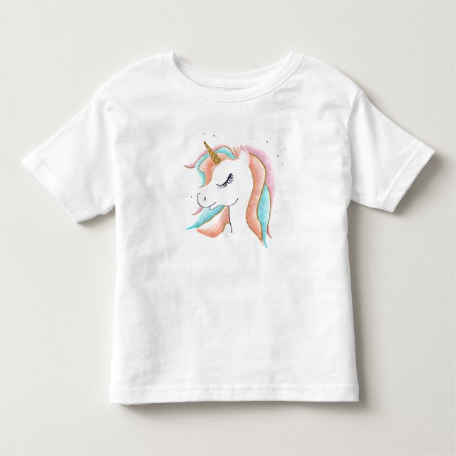 cooles magisches Einhorn Kleinkind T-shirt (Vorderseite)