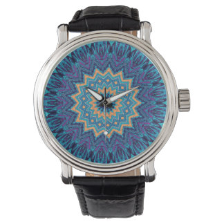cooles Mandala-Teppichmuster Armbanduhr