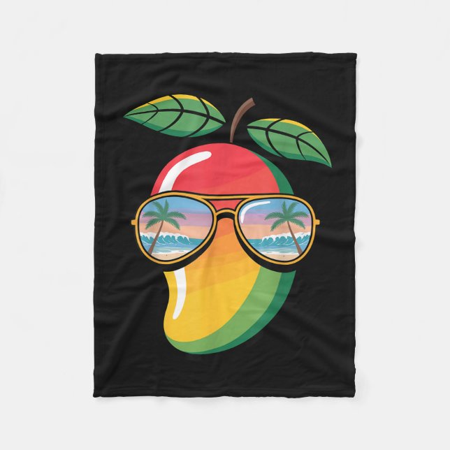 Cooles Mango-Kostüm für Männer Mango-Obst-Kostüm L Fleecedecke (Vorderseite)