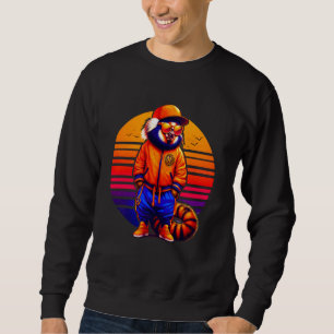 Cooles Marmoset Modernes Urbanes Sunset Retro Art Sweatshirt