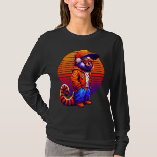 Cooles Marmoset Modernes Urbanes Sunset Retro Art T-Shirt