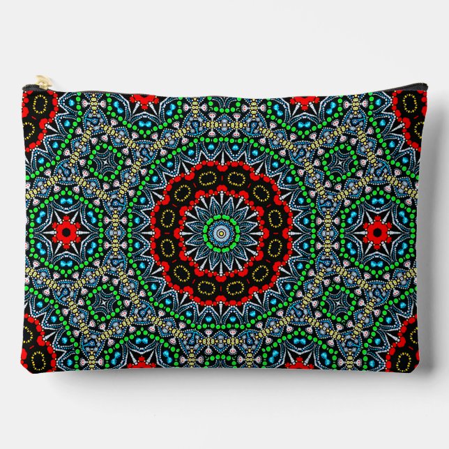 Cooles marokkanisches Themed Mandala Pattern Zubehörtasche (Vorderseite)