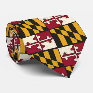 Cooles Maryland-State-Flag-Geschäft Krawatte