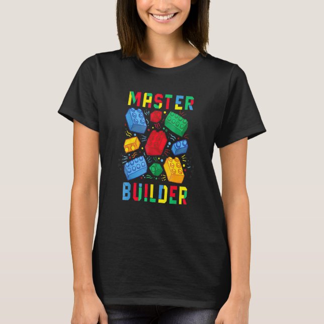 Cooles Master Builder Gebäude blockiert Männer Fra T-Shirt (Vorderseite)