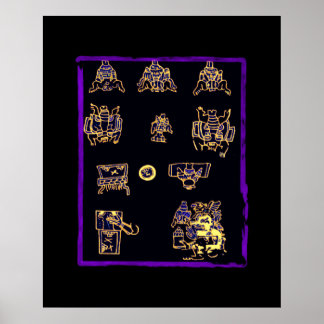 Cooles Maya-Design Poster