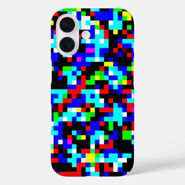 COOLES, mehrfarbiges Viereckmuster Case-Mate iPhone Hülle (Rückseite)