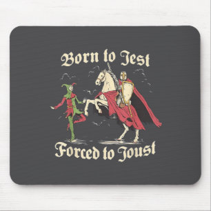 Cooles Meme Mittelalterliche Vintage-Grafik Ritter Mousepad