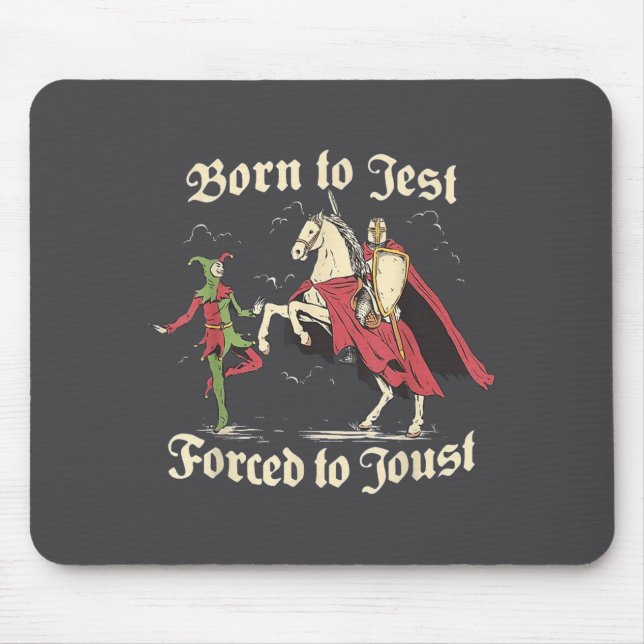 Cooles Meme Mittelalterliche Vintage-Grafik Ritter Mousepad (Vorne)