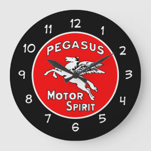 Cooles Mens Motor Oil Automotive Theme Große Wanduhr
