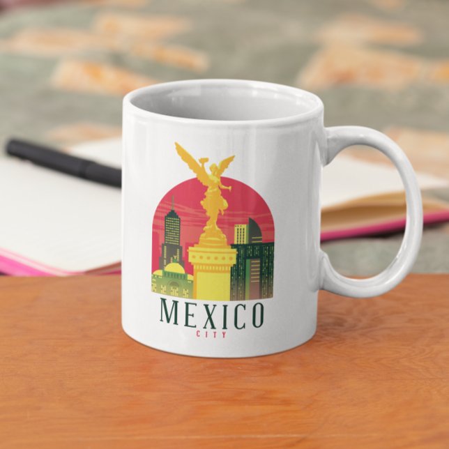 Cooles Mexico City Vintage Travel Kaffeetasse (Mexico City Vintage Travel Coffee Mug)