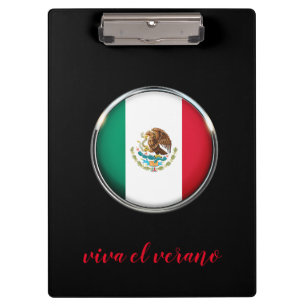 Cooles mexikanisches Flag-Design Klemmbrett