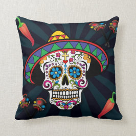 Cooles mexikanisches Zuckerpilz Kissen