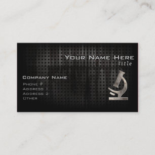 Cooles Mikroskop Visitenkarte