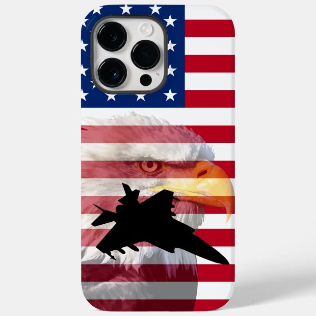 Cooles militärisches Thema der Männer Patriotikame Case-Mate iPhone Hülle (Rückseite)