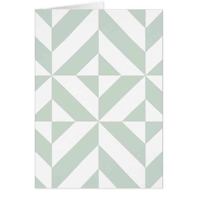 Cooles Mint Geometric Deko Cube Muster (Vorne)