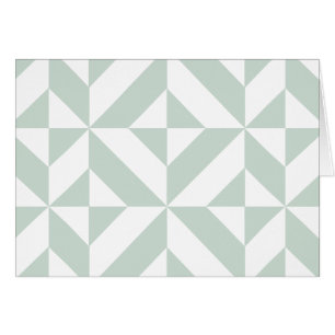 Cooles Mint Geometric Deko Cube Muster