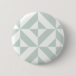 Cooles Mint Geometric Deko Cube Muster Button