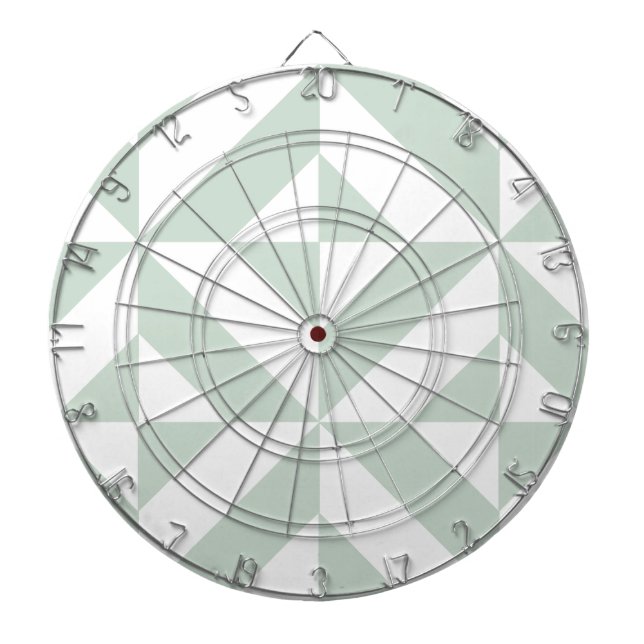 Cooles Mint Geometric Deko Cube Muster Dartscheibe (vorne)