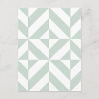 Cooles Mint Geometric Deko Cube Muster