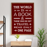 Cooles Modern inspirierendes Reiseziffer Poster<br><div class="desc">Werde inspiriert oder inspirier anderen! Perfektes Poster für Ihr Zimmer.</div>
