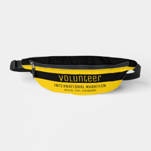 Cooles modern Yellow Black Volunteer Corporate Eve Bauchtasche