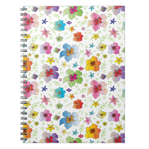 Cooles modernes Blume-Muster Stilvoll Notizblock