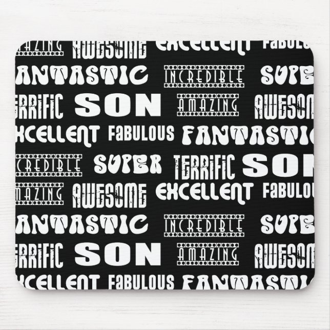 Cooles modernes Design 4 Sons Positive Worte Mousepad (Vorne)