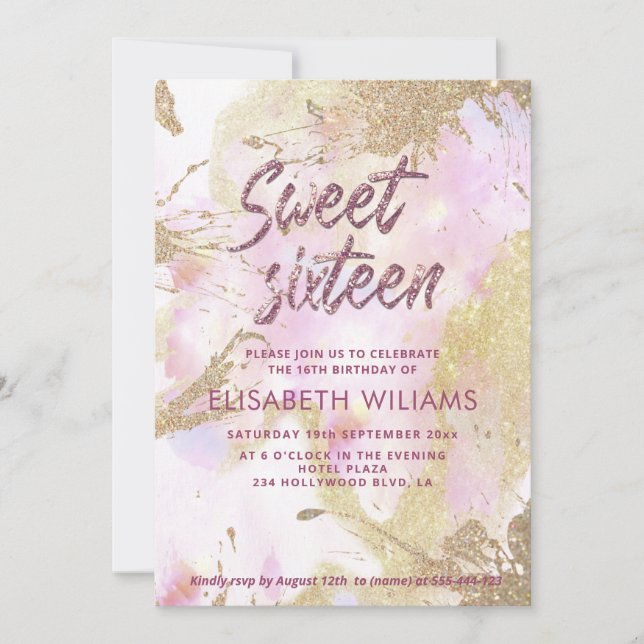 Cooles modernes Duftwasser Einladung (Vorderseite)