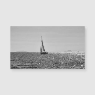 Cooles modernes Foto von Segelbooten im Sommer Magnetkarte