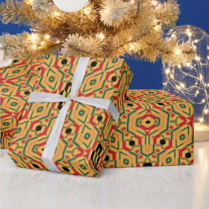 Cooles modernes Kente-Design Geschenkpapier