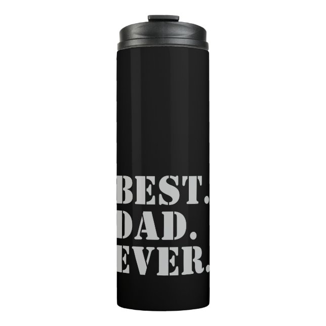 Cooles modernes Maskulindesign Bester Vater Thermosbecher (Vorderseite)