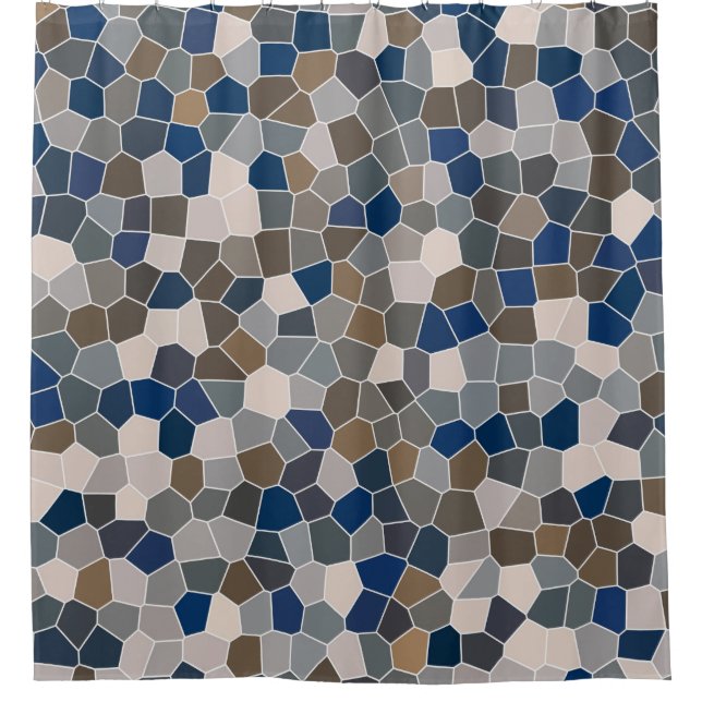 Cooles modernes Muster Duschvorhang (Vorderseite)