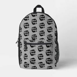 Cooles, modernes Muster, Schlicht-hellgrau Logo hi Bedruckter Rucksack