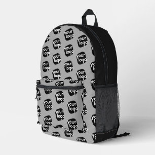 Cooles, modernes Muster, Schlicht-hellgrau Logo hi Bedruckter Rucksack