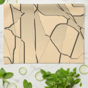 Cooles, modernes SchmetterGold Geschirrtuch