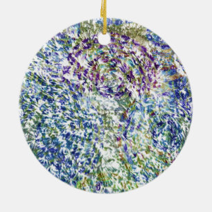 Cooles, modernes, trendiges, buntes, abstraktes Am Keramik Ornament