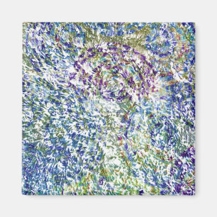 Cooles, modernes, trendiges, buntes, abstraktes Am Magnet