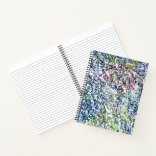 Cooles, modernes, trendiges, buntes, abstraktes Am Notizbuch
