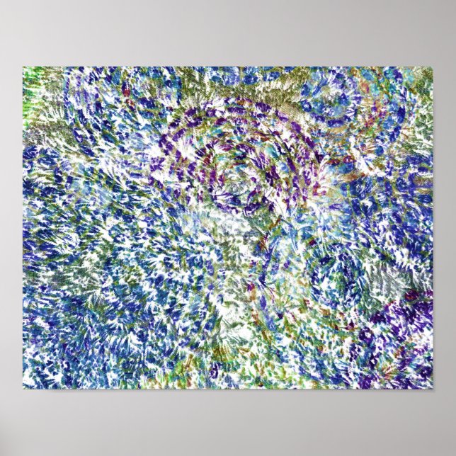 Cooles, modernes, trendiges, buntes, abstraktes Am Poster (Vorne)