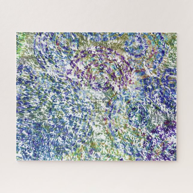 Cooles, modernes, trendiges, buntes, abstraktes Am Puzzle (Horizontal)