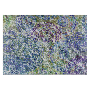 Cooles, modernes, trendiges, buntes, abstraktes Am Schneidebrett