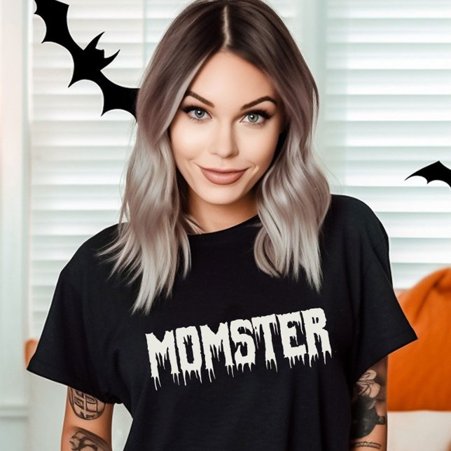 Cooles Momster-Skript-Spaß-Mama Halloween T-Shirt (Von Creator hochgeladen)