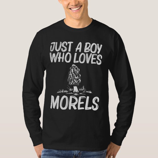Cooles Morel Design für Jungen Kinder Wilde Pilzja T-Shirt (Vorderseite)
